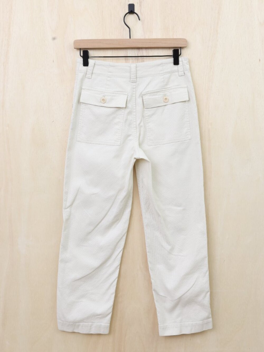 Jenni Kayne Cotton Linen Ranger Trousers Cream Size 0 - Picture 3 of 4